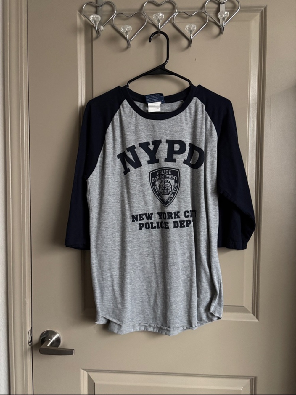 NYPD Gray & Navy Raglan Woman’s Shirt